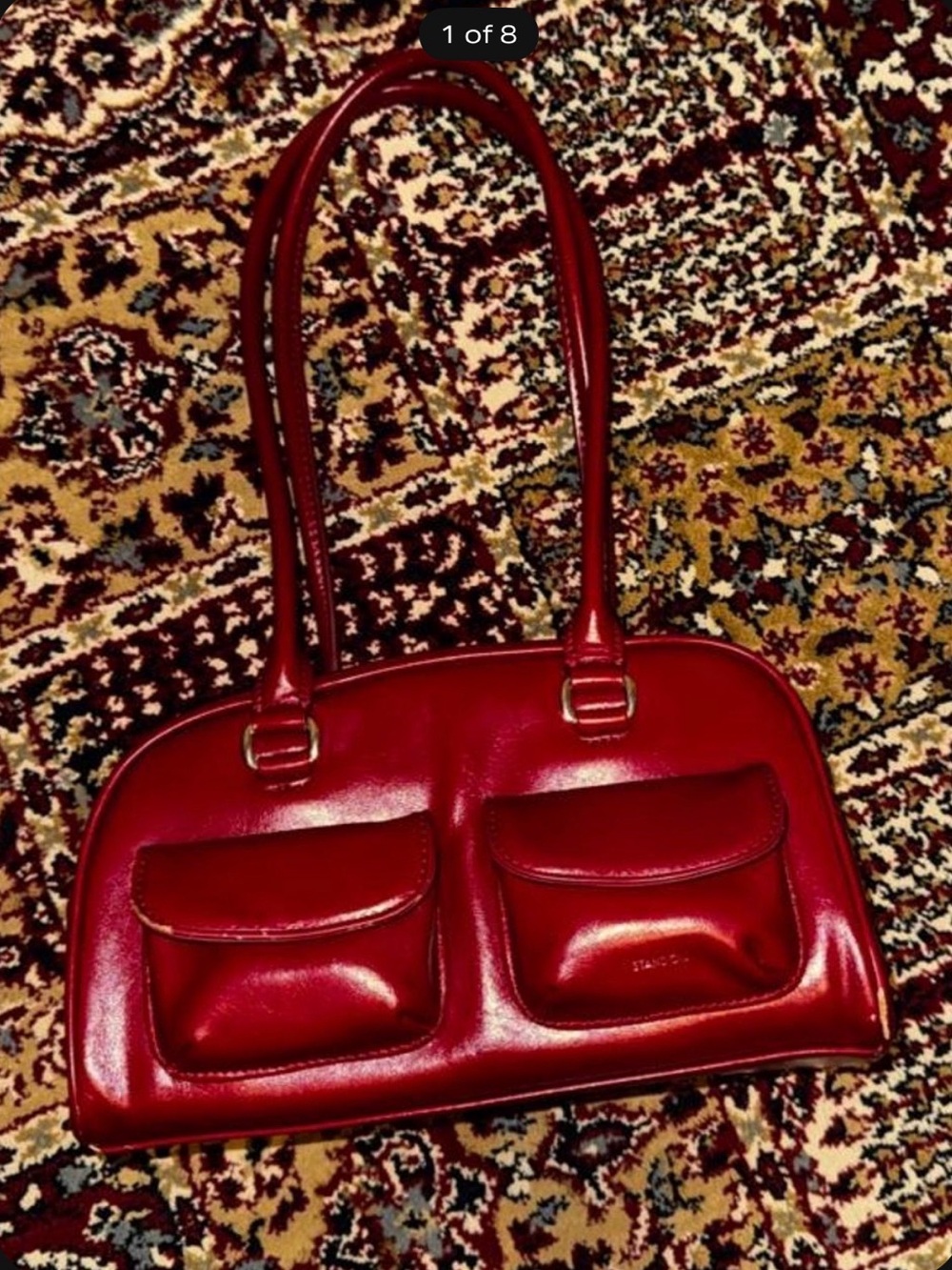 StandOil Red Double-Pocket Shoulder Bag